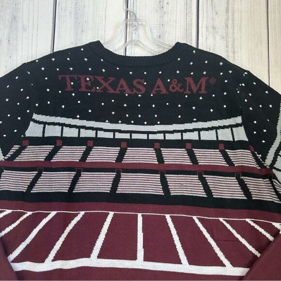 Texas A&M Aggies College Football Ugly Christmas Sweater Lights Up Size XL Party - Picture 6 of 9